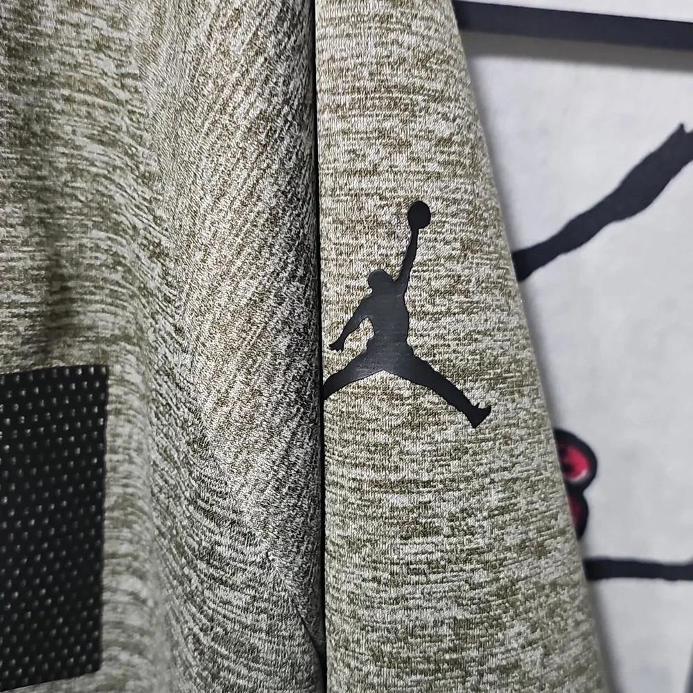Jordan Grayish Green Men's Hoodie Size Large